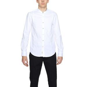 Gianni Lupo White Cotton Dress Men's Shirt